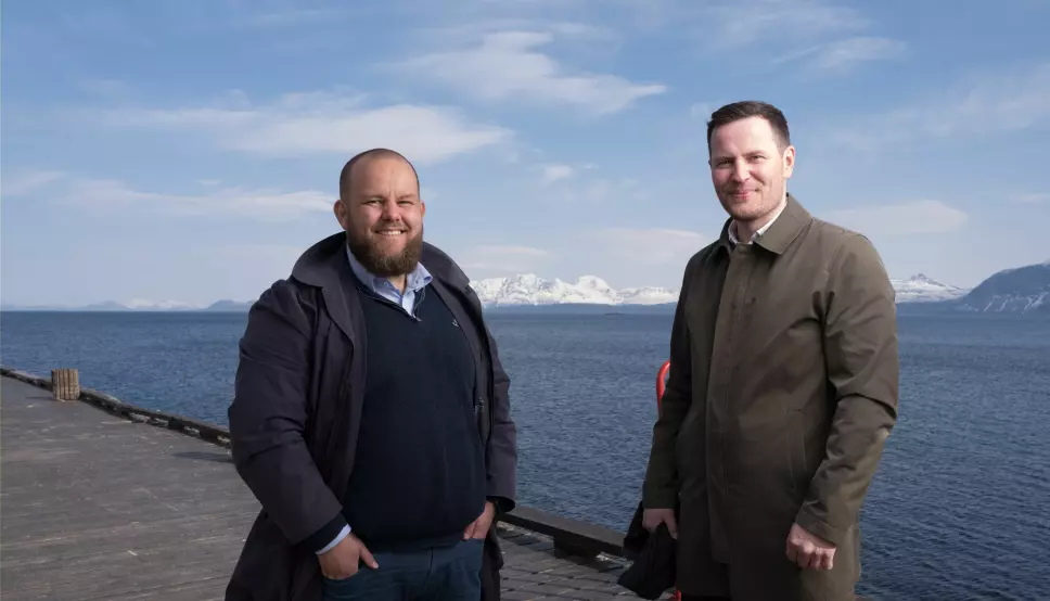 STÅR BAK: Gard L. Michalsen (t.v.) og Kjartan Ridderseth har etablert Heia Nord-Norge.