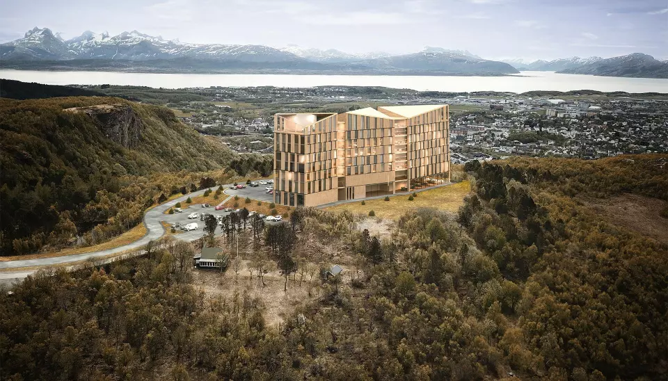 Arthur Buchard planlegger hotell på Rønvikfjellet. Utbyggingen har imidlertid vært utsatt flere ganger.