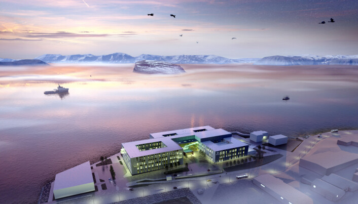 Nye Hammerfest sykehus som er under bygging. Nye Hammerfest sykehus som er under bygging.