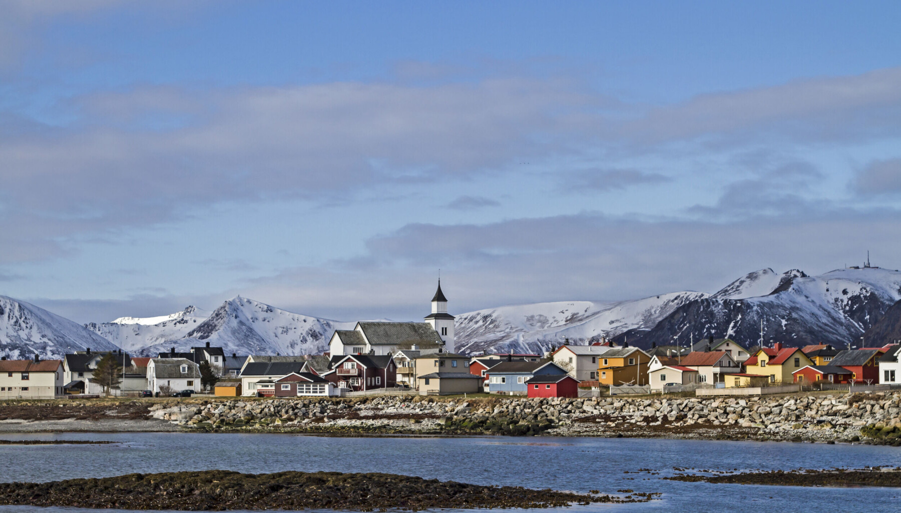 The,Island,Andoya,,Here,Is,The,Island's,Main,Village,Of The,Island,Andoya,,Here,Is,The,Island's,Main,Village,Of