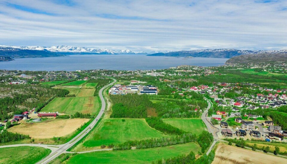 Stadig nye næringsområder utvikles i Alta. Her fra Altahøyden, som er under utbygging.
