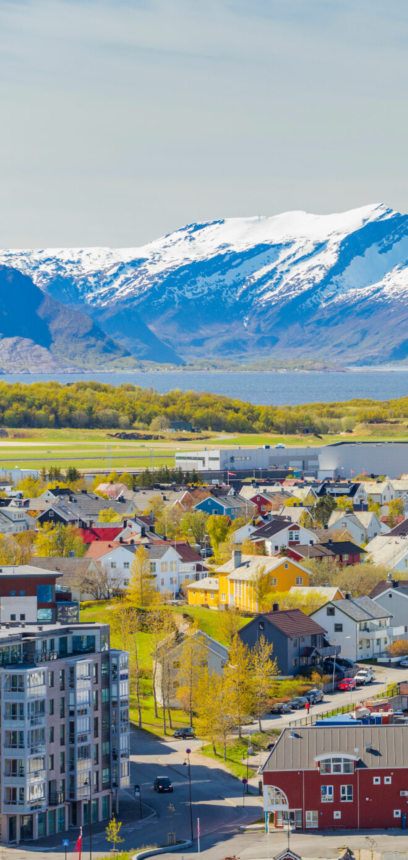 Panorama,Of,Norwegian,City,Bodo,,Norway.