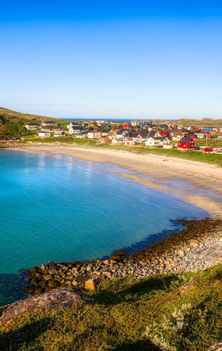 View,Of,The,Beautiful,Fishing,Village,Of,Bugoynes,In,Finnmark,