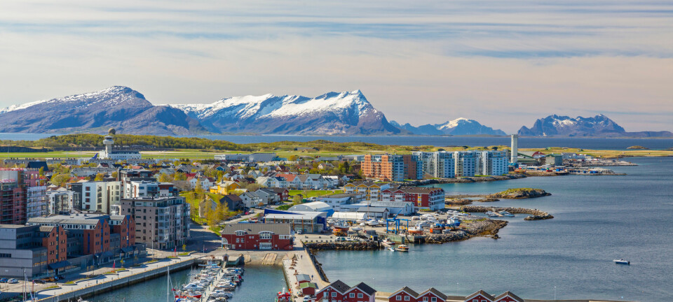 Norwegian,City,Bodo,Aerial,View,,Norway.
