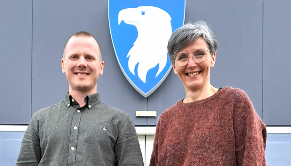To av dine nye kollegaer? Enhetsleder drift Markus Ottosen og personalsjef Aina Isaksen.