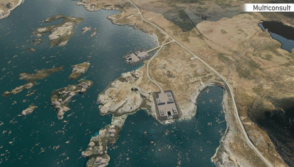 Illustrasjon over Andøya Spaceport, som er under utbygging.