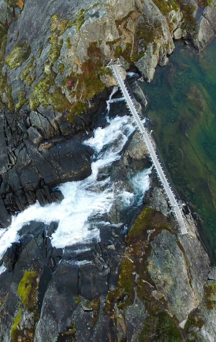 Waterfall,In,Rago,National,Park,,Norway