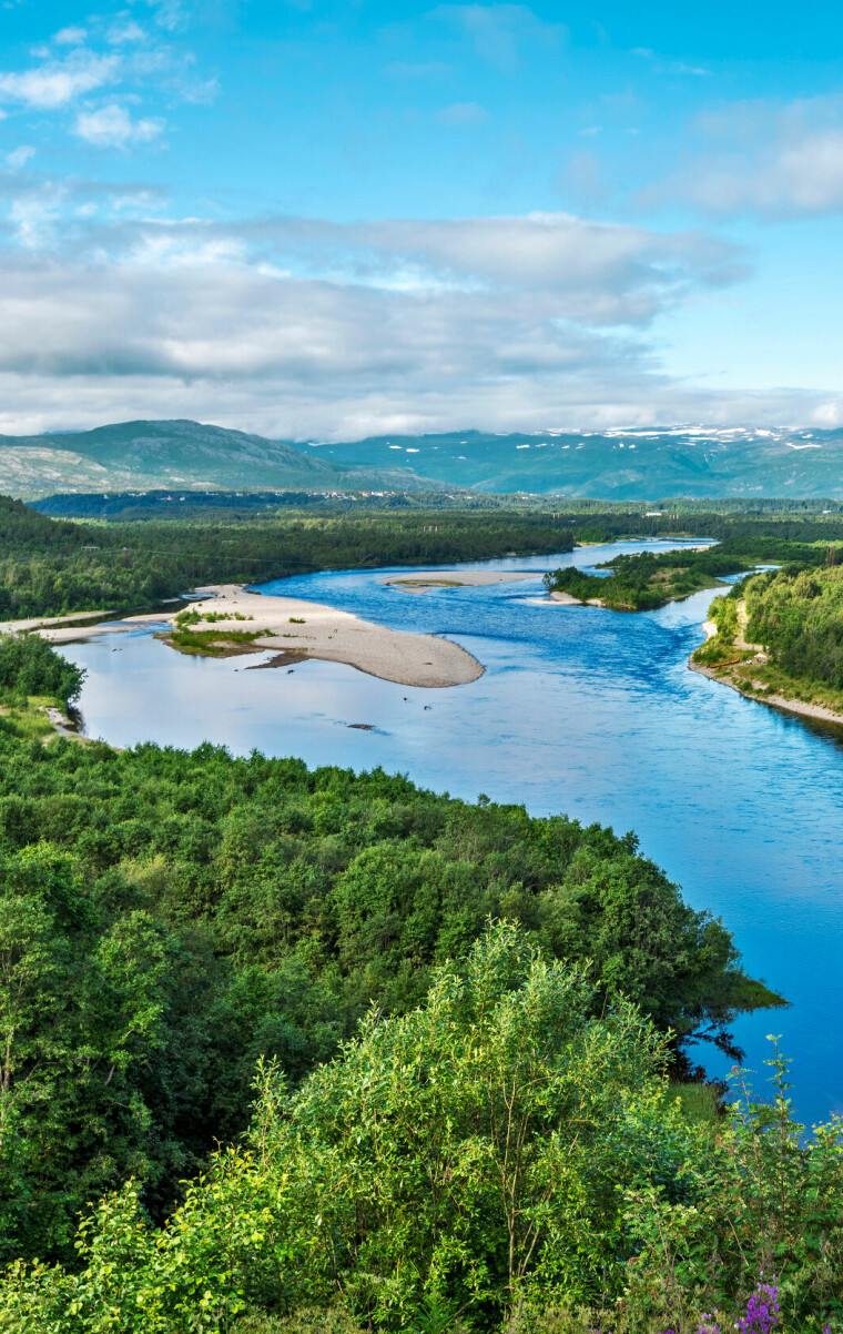 Altaelva,River,In,Norwegian,Finnmark,As,Seen,From,Kaiskuru,Locality