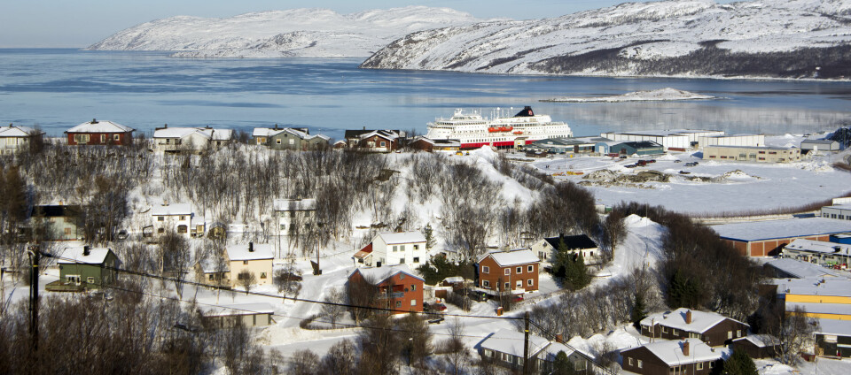 Late,Winter,/,Early,Spring,View,Of,Kirkenes,,Norway