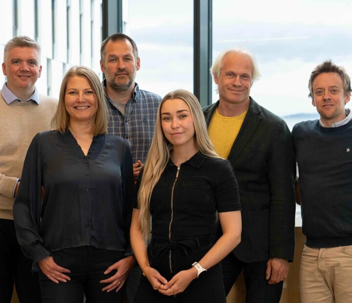 Fra venstre: Tor Åge Vorren, Carina Lamo, Bengt Abrahamsen, Martine Tennholm, Audun Løkse og Erik Sælen.