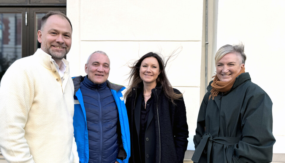 Fra venstre: Lars Tormodsgard, Kjell Richardsen, Marit Vambheim og Guro Brandshaug jakter prosjektleder med ambisjoner.